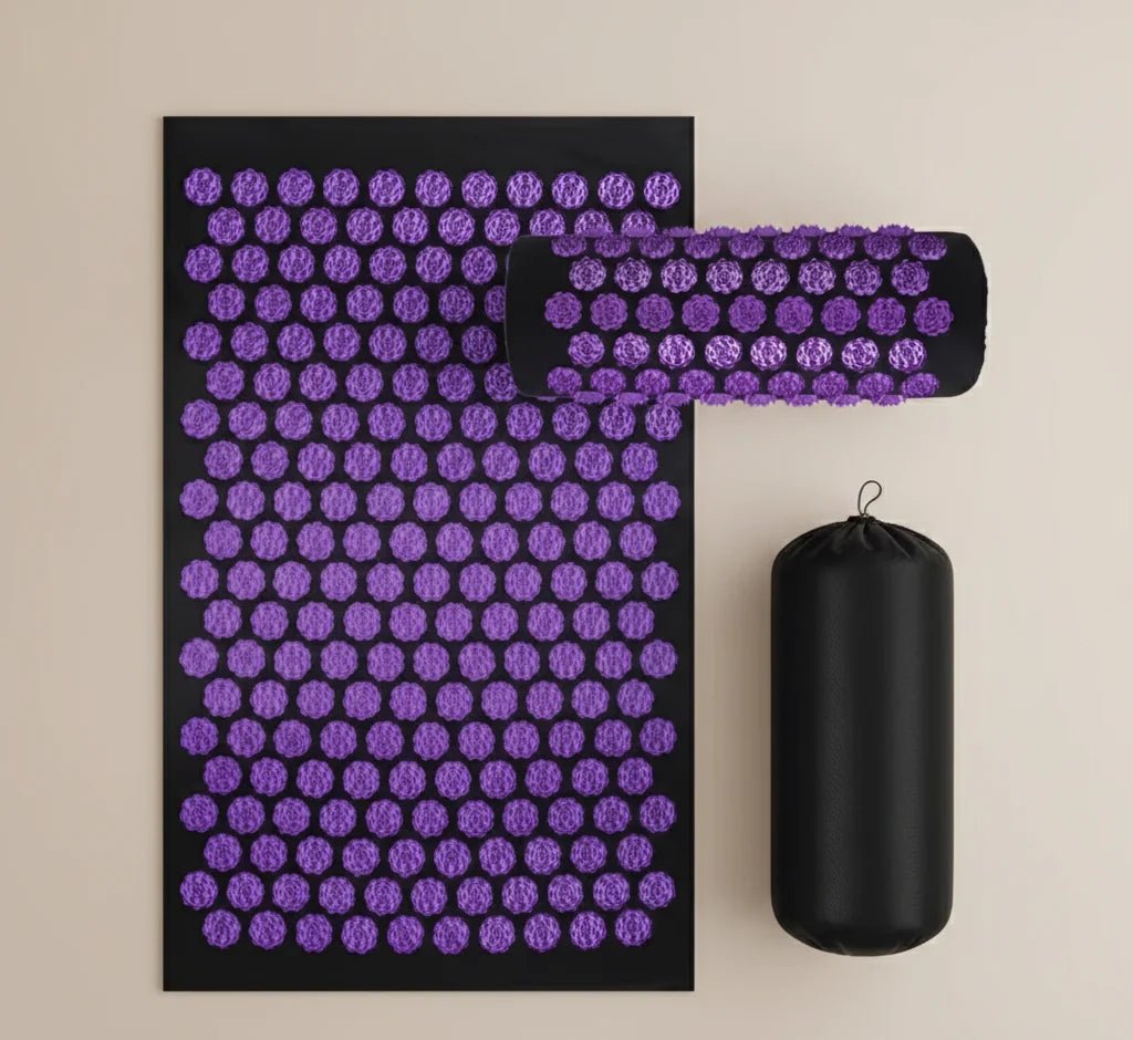 Acupressure Mat & Pillow Set Deep-Tissue Spike Massage