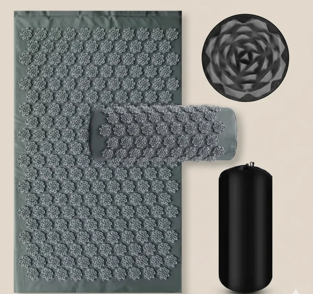 Acupressure Mat & Pillow Set Deep-Tissue Spike Massage