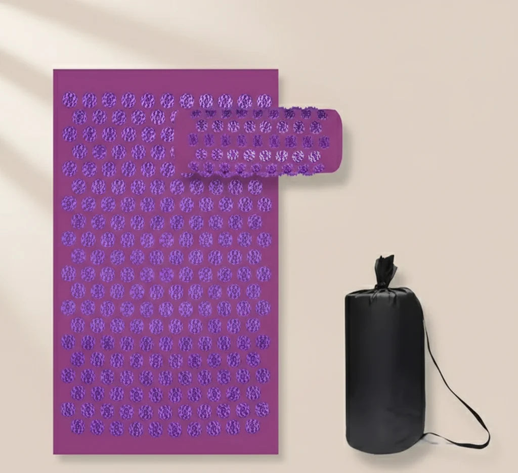 Acupressure Mat & Pillow Set Deep-Tissue Spike Massage