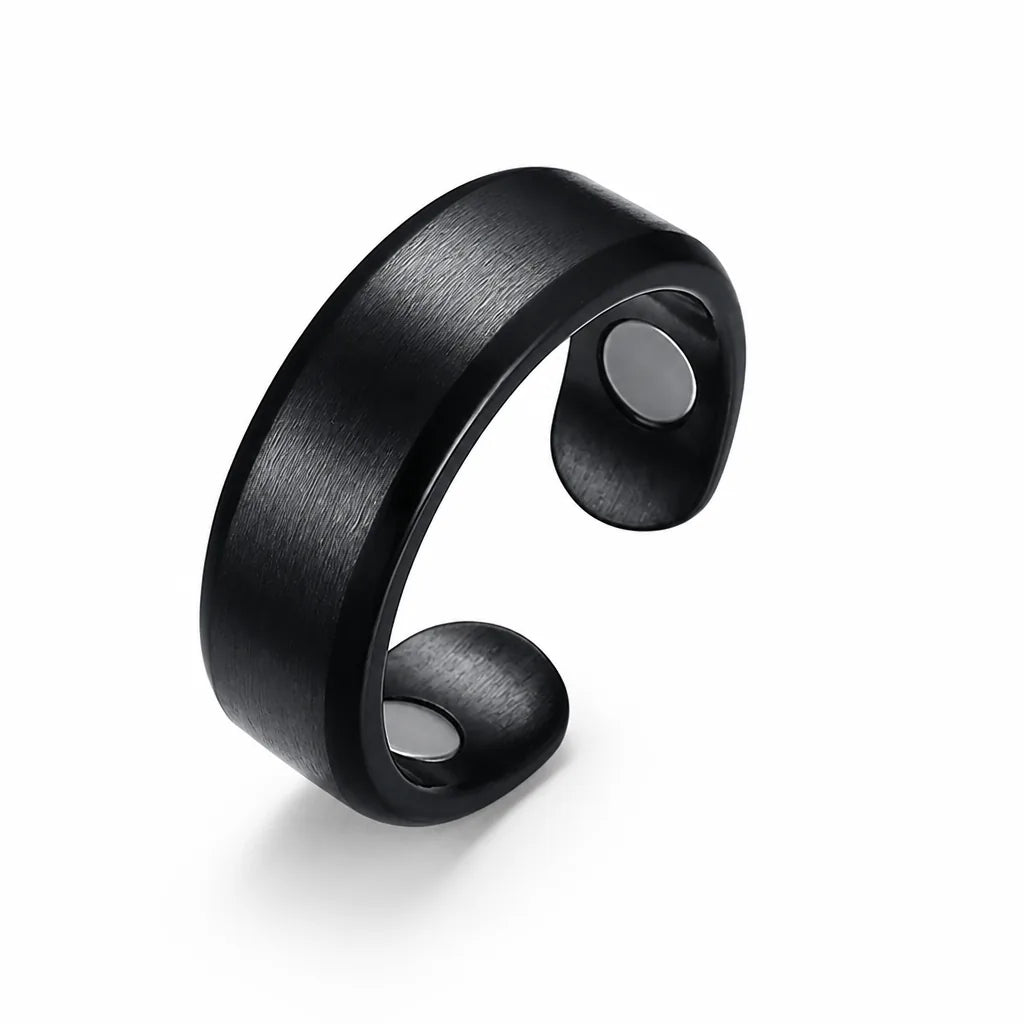 Acupressure Ring Magnetic Metal Adjustable Fit