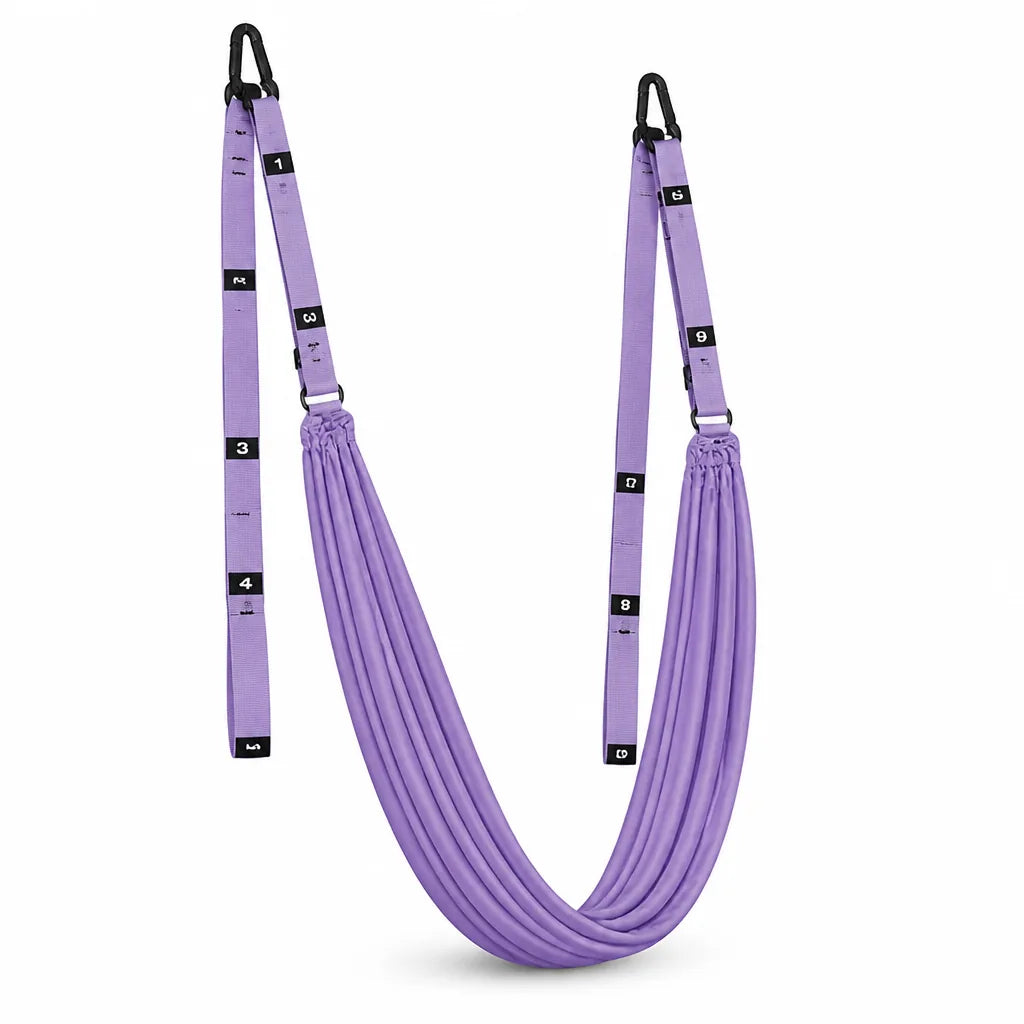 Aerial Yoga Rope Polyester-Cotton 160cm Adjustable Back Pain Relief