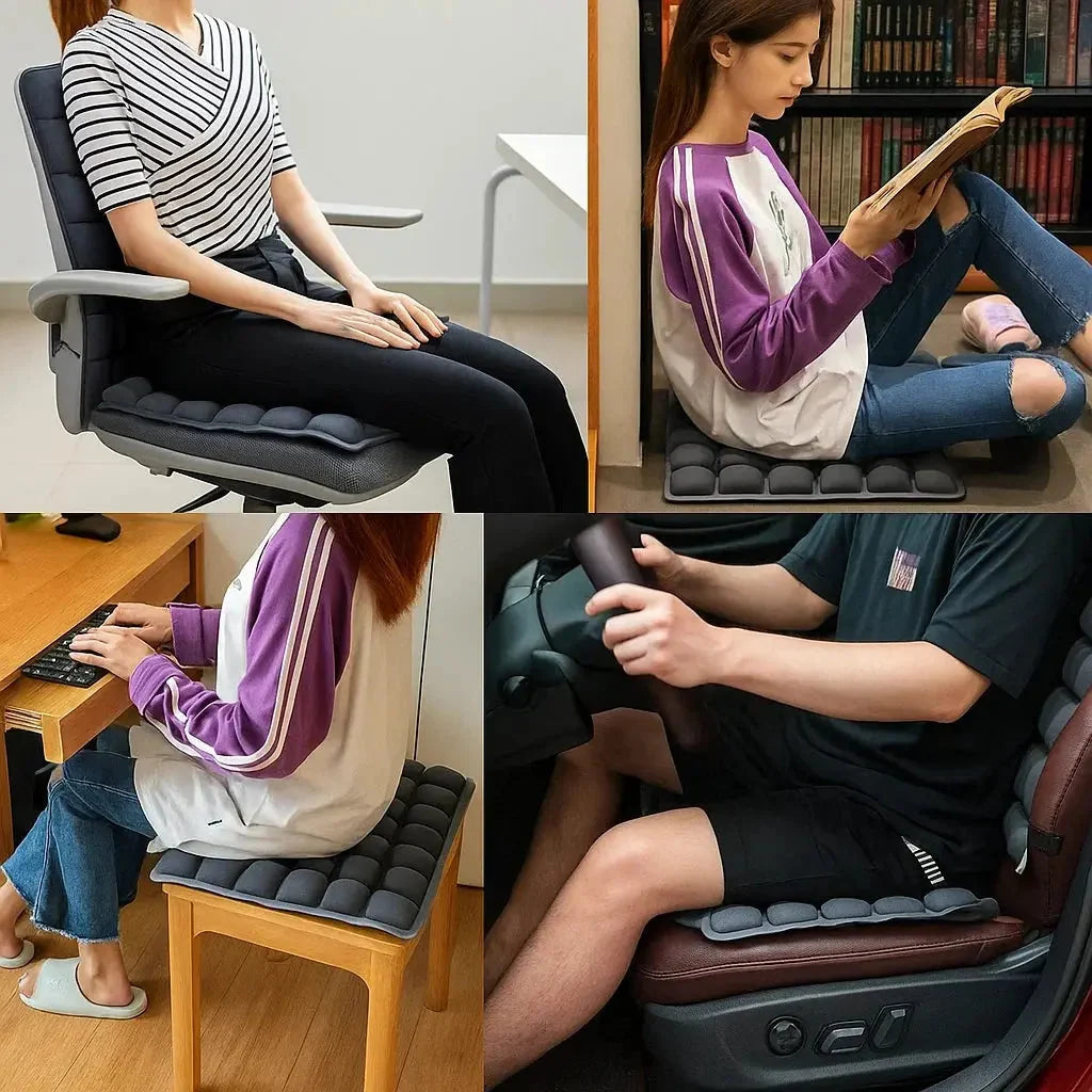 Air Seat Cushion 64 Air Chambers Adjustable Firmness