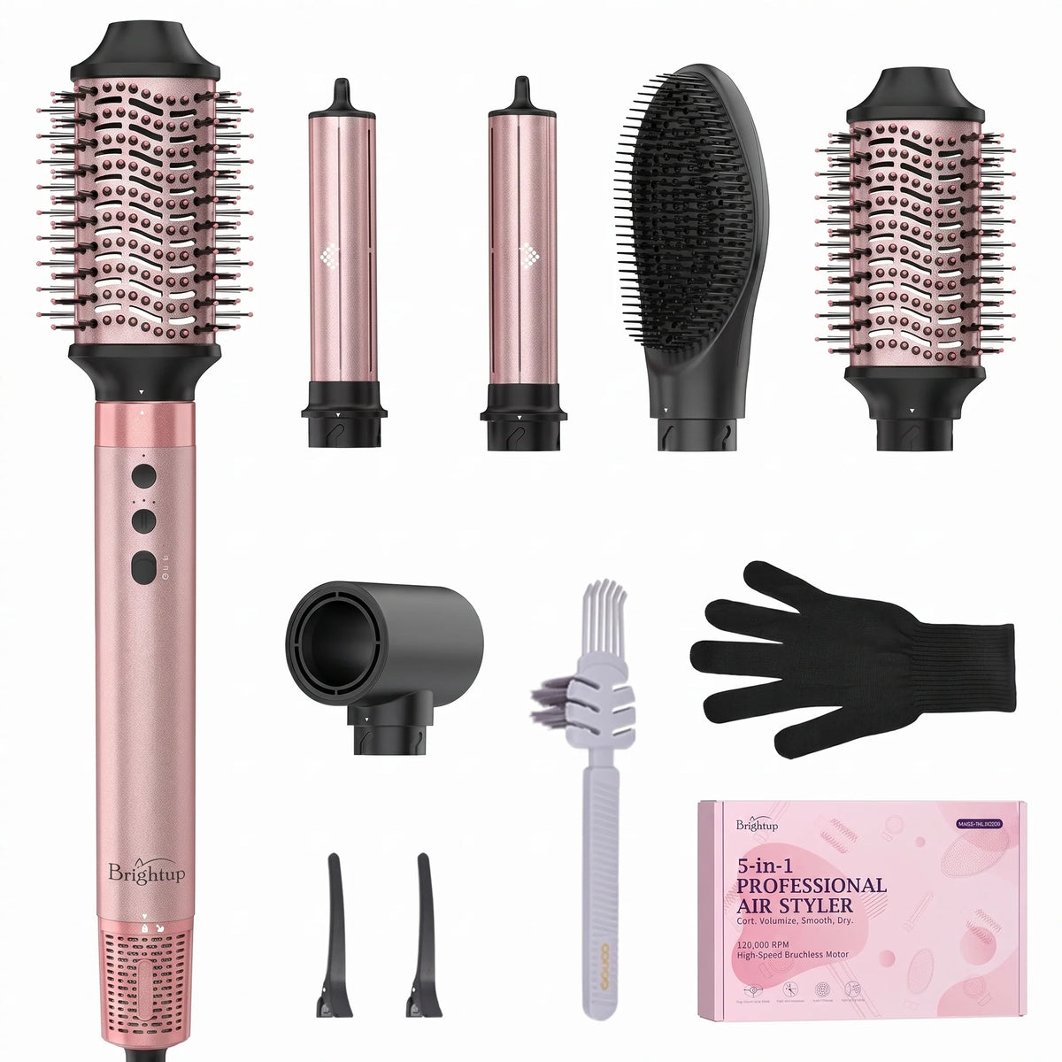 Air Styler Low-Heat Ionic Set of 5