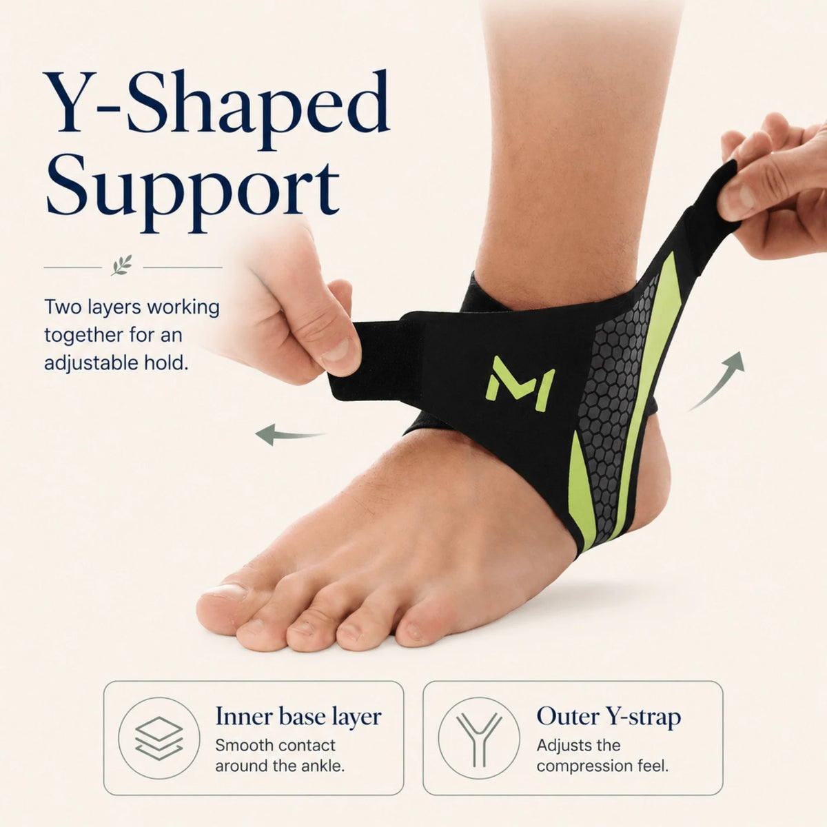 Ankle Compression Sleeve Adjustable Ultra-Thin Open-Heel