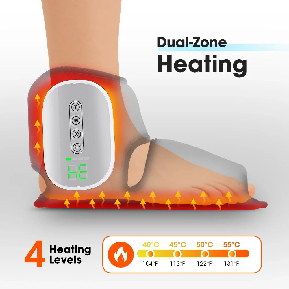 Ankle Massager Air Compression Vibration & Heat