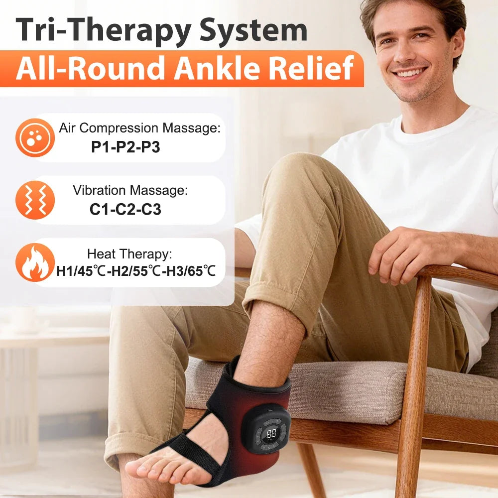Ankle Massager Air Compression Vibration & Heat
