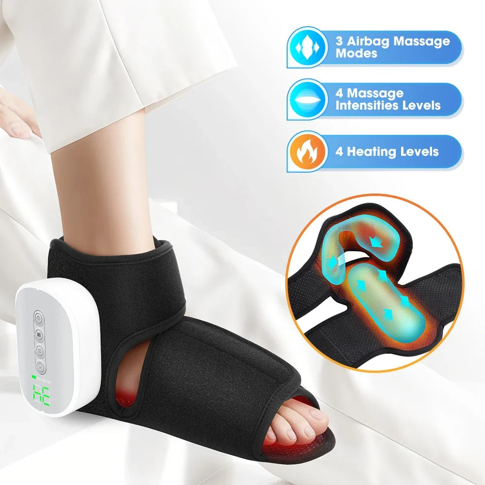 Ankle Massager Air Compression Vibration & Heat