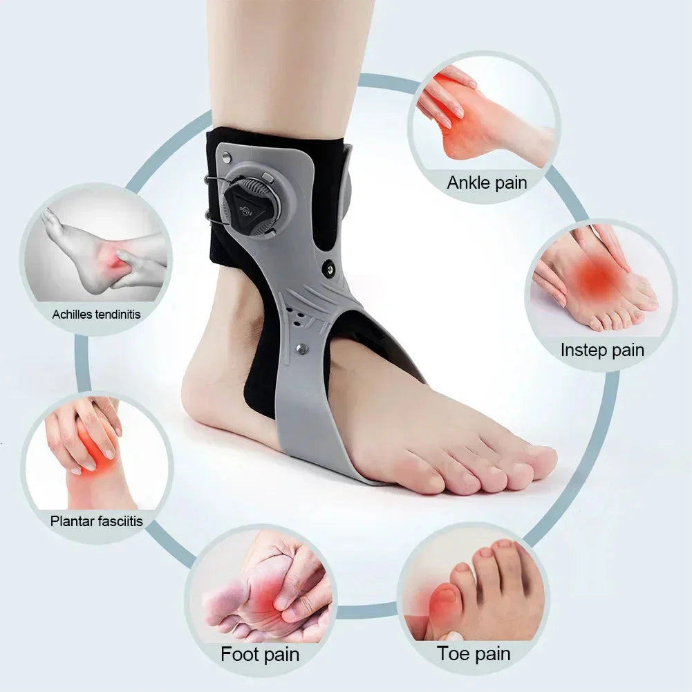Ankle Support Brace Dorsiflexion Assist Adjustable Straps