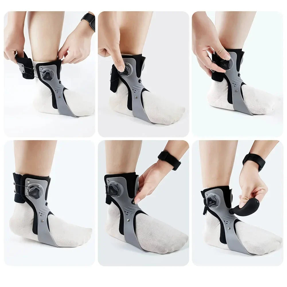 Ankle Support Brace Dorsiflexion Assist & Adjustable Straps