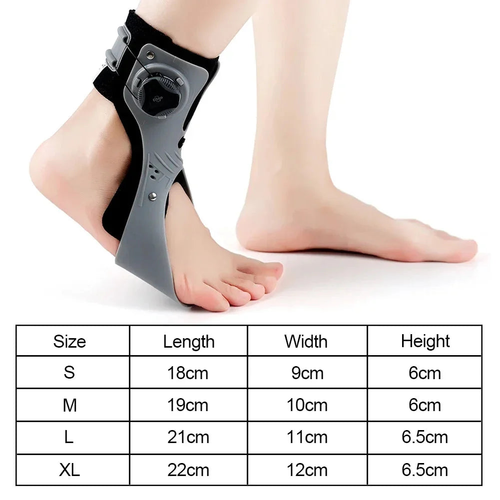 Ankle Support Brace Dorsiflexion Assist Adjustable Straps