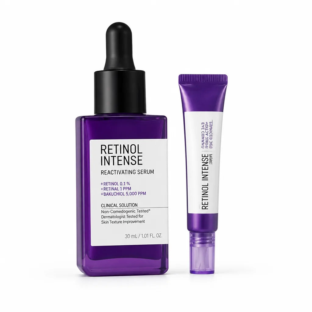 Anti-Aging Duo Retinol & Hyaluronic Acid Serum & Eye Cream