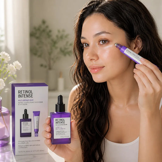 Anti-Aging Duo Retinol & Hyaluronic Acid Serum & Eye Cream