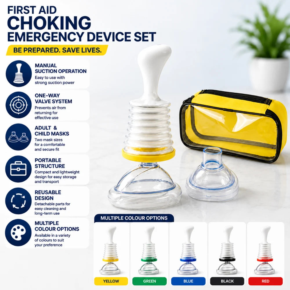 Anti-Choking Device Manual Suction Portable Adult & Pediatric Masks