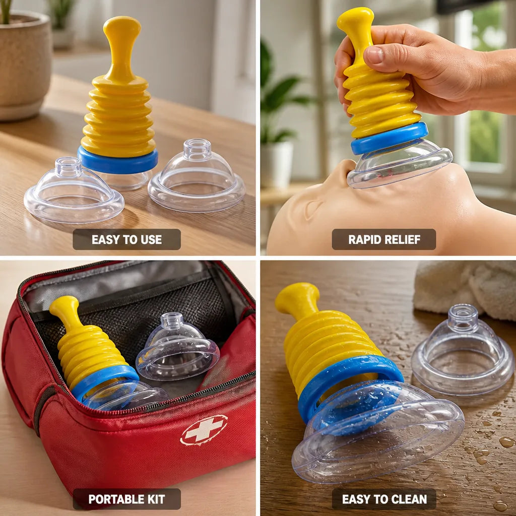 Anti-Choking Device Portable Suction Child & Adult Masks