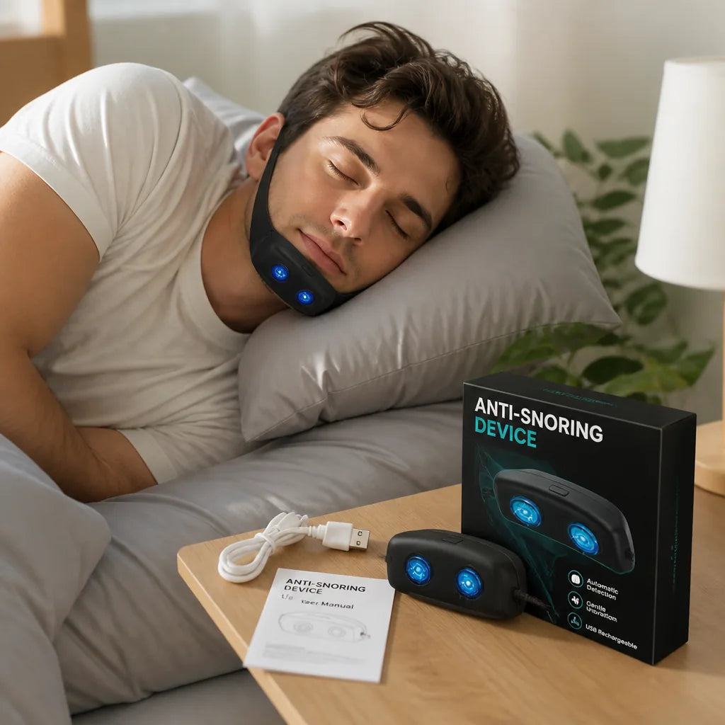 Anti-Snoring Device Automatic Detection Gentle Vibration USB Rechargeable