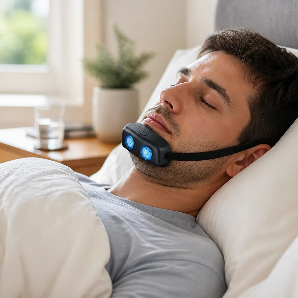 Anti-Snoring Device Automatic Snore Detection Gentle Vibration USB Rechargeable