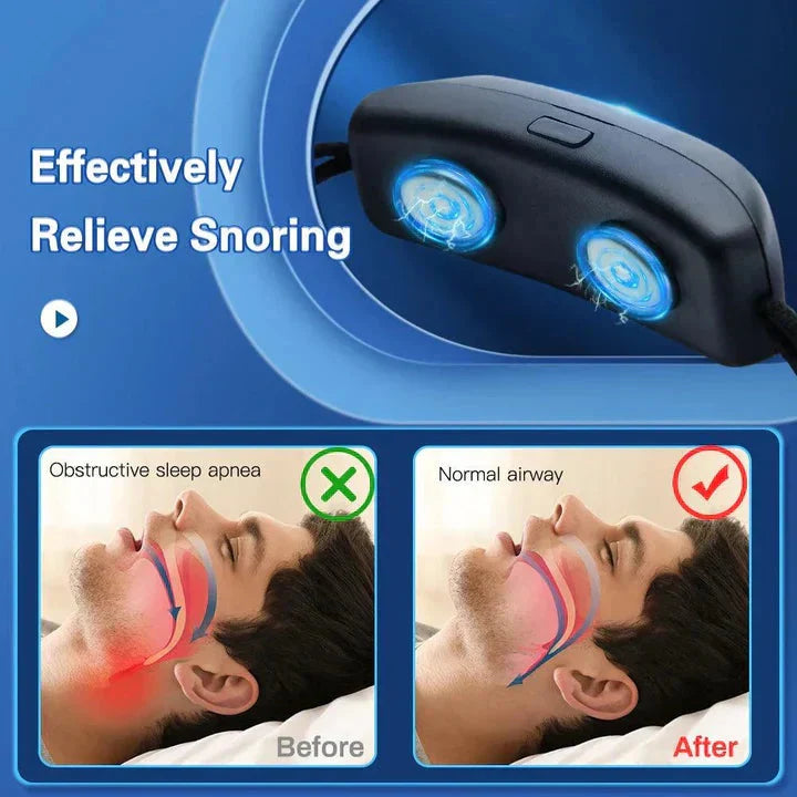 Anti-Snoring Device Smart Sensor & Gentle Vibration USB Rechargeable