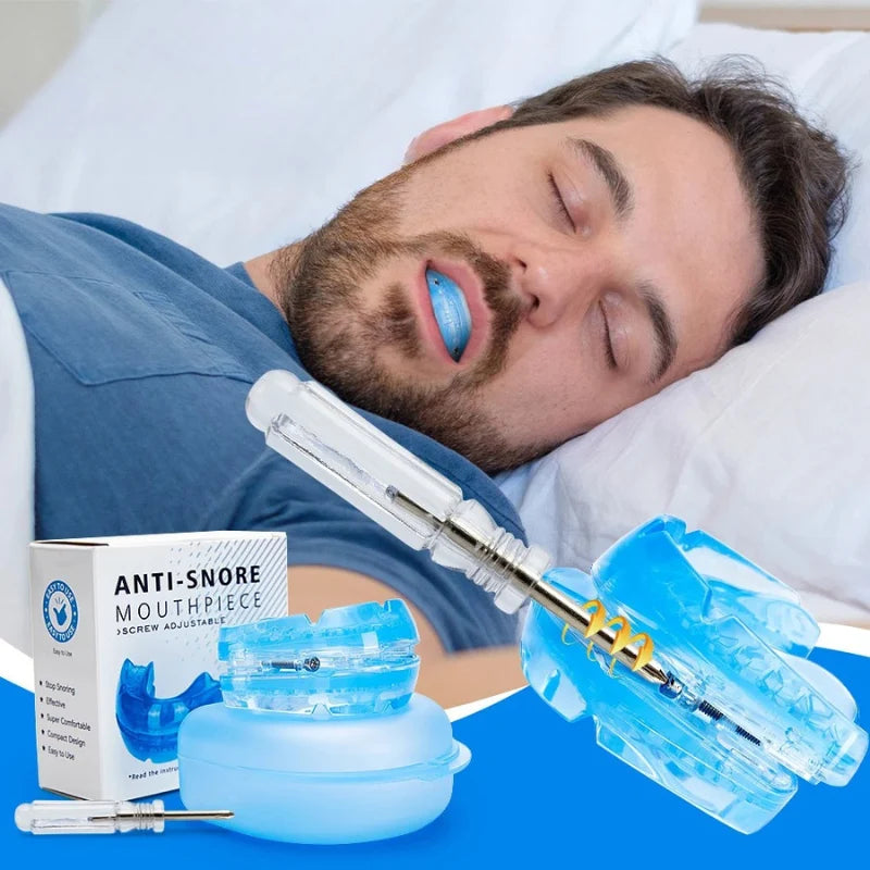 Anti-Snoring Mouthpiece Screw-Adjustable & Dual-Arch With Travel Case