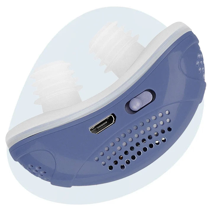 Anti-Snoring Nasal Device Silicone Prongs Rechargeable & Quiet