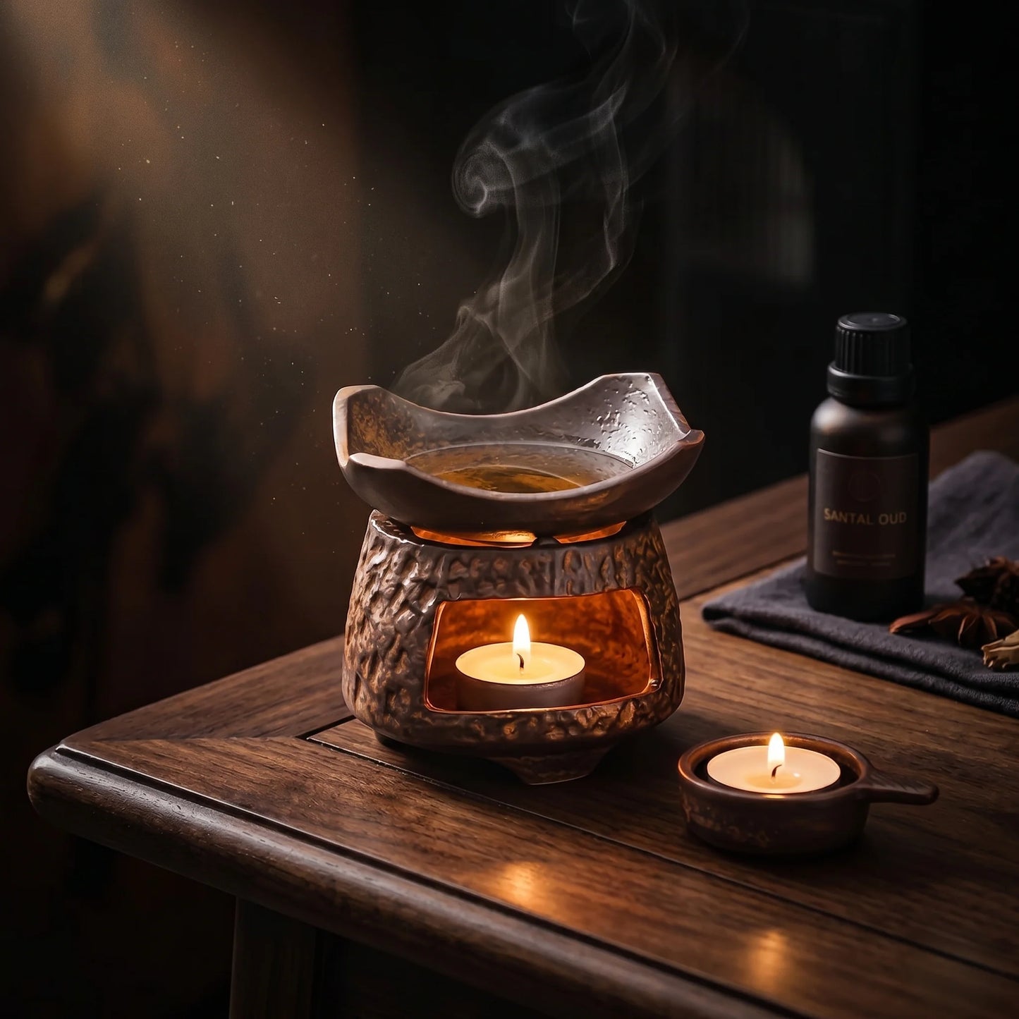 Aromatherapy Burner Minimalist Ceramic Removable Dish