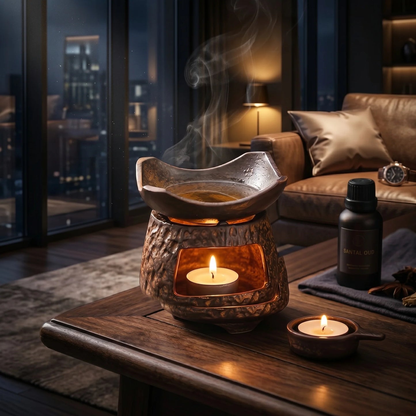 Aromatherapy Burner Minimalist Ceramic Removable Dish
