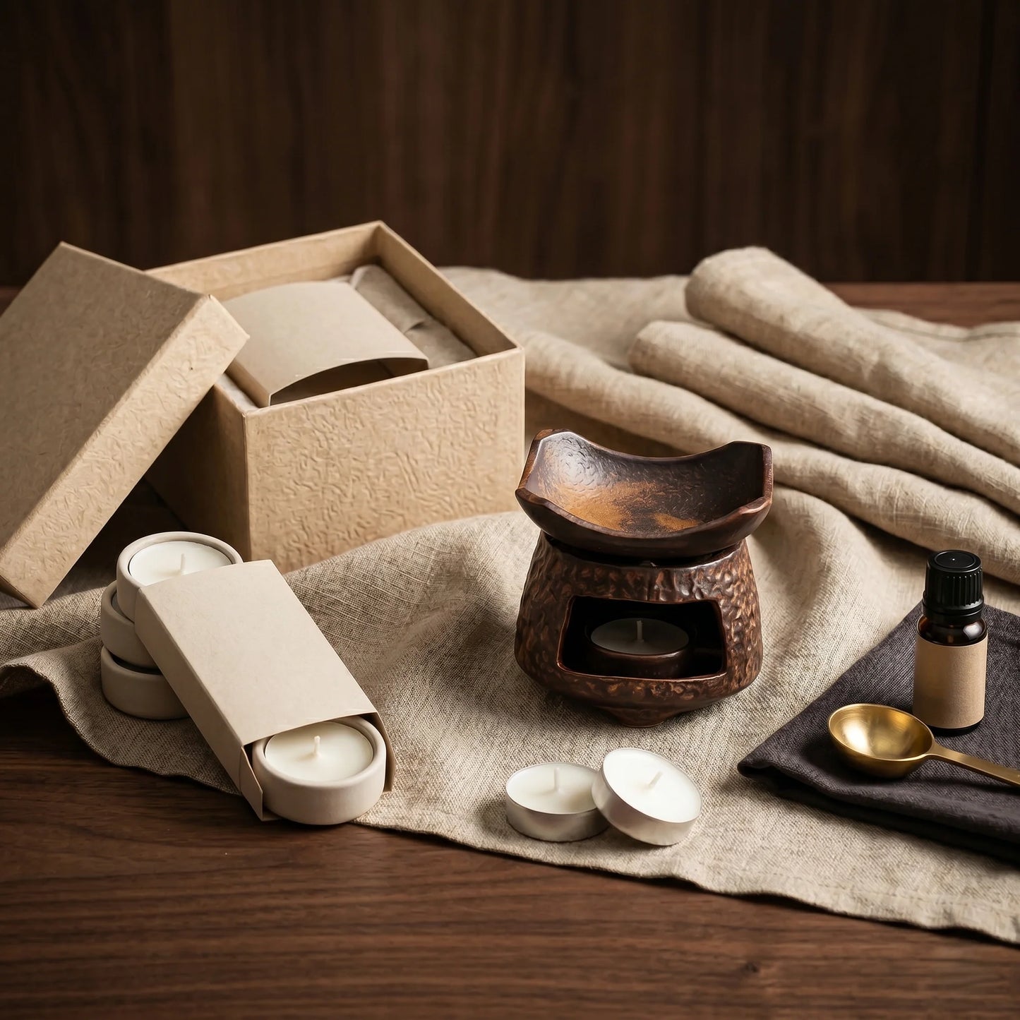 Aromatherapy Burner Minimalist Ceramic Removable Dish
