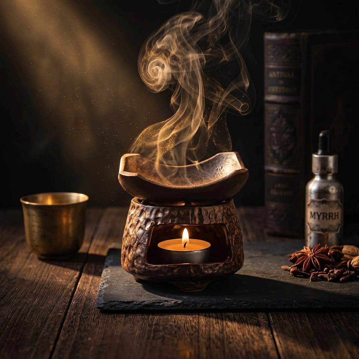 Aromatherapy Burner Minimalist Ceramic Removable Dish