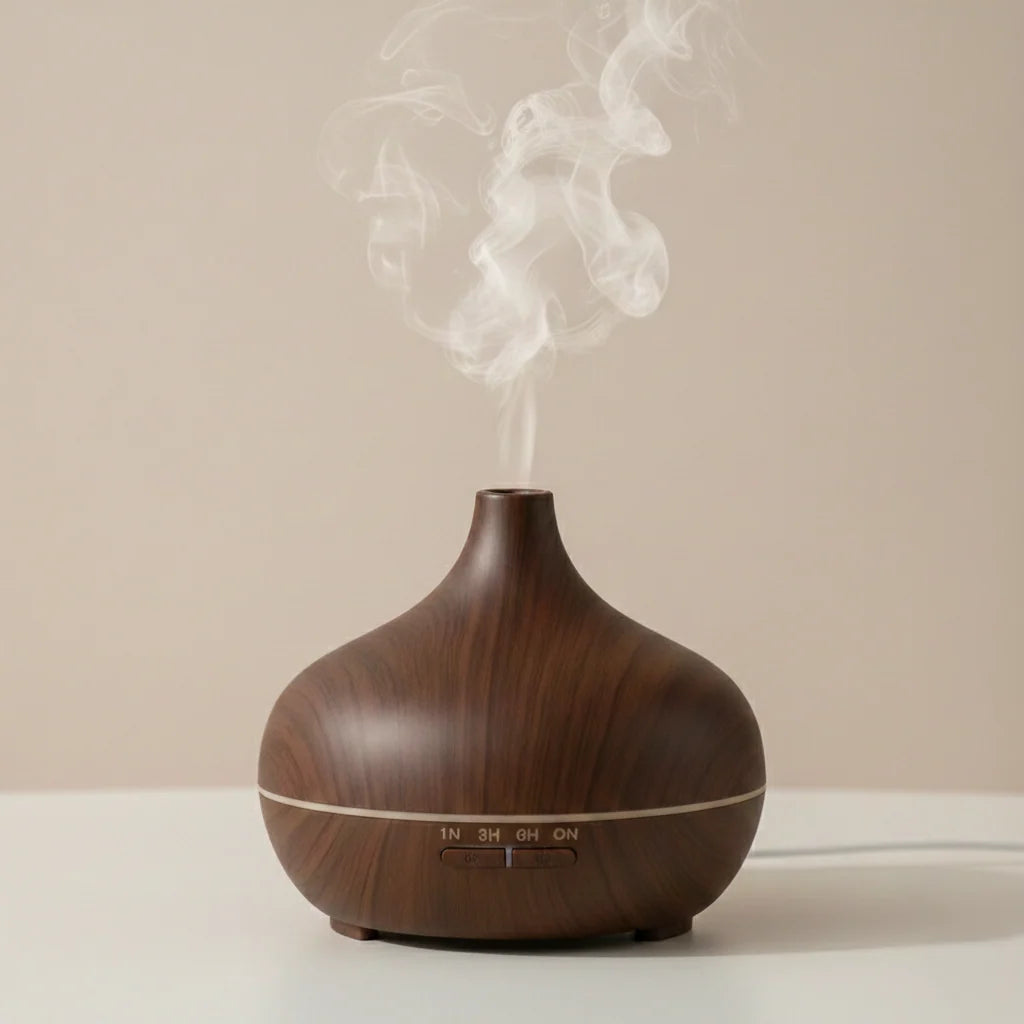 Aromatherapy Diffuser Quiet Wood Grain & Marble Finish