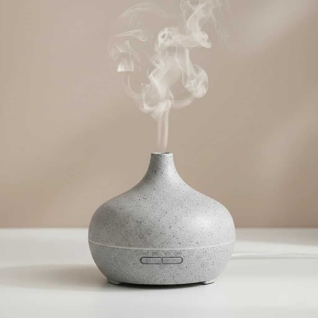 Aromatherapy Diffuser Quiet Wood Grain & Marble Finish