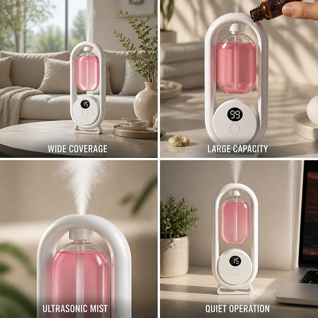Aromatherapy Diffuser Ultrasonic Wide Coverage 50ml