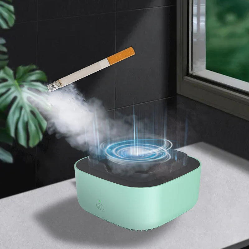 Ashtray Multi-Layer Smoke Filtration USB Rechargeable