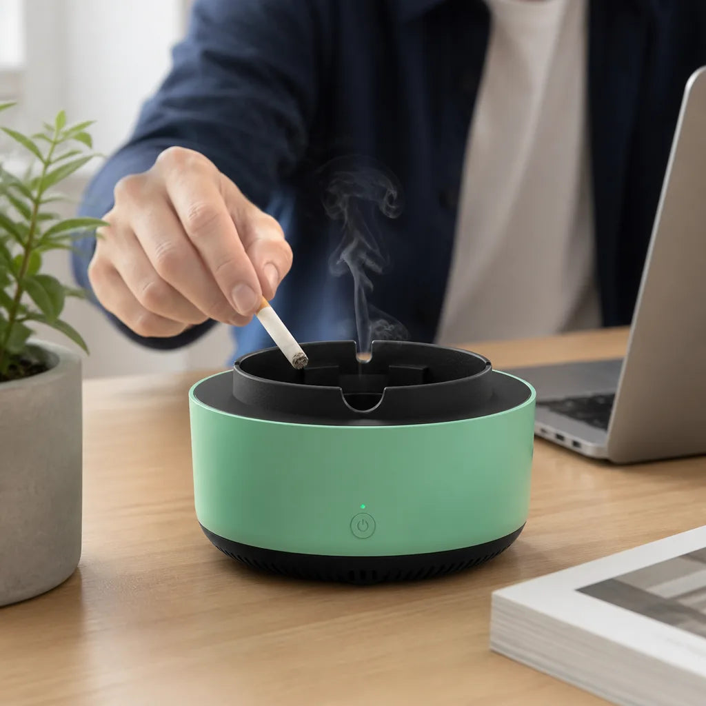 Ashtray Self-Extinguishing Air Purifier & Aroma Diffuser