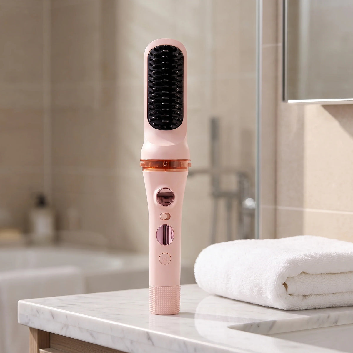 Automatic Hair Curler Motorized Rotation LED Temp Display