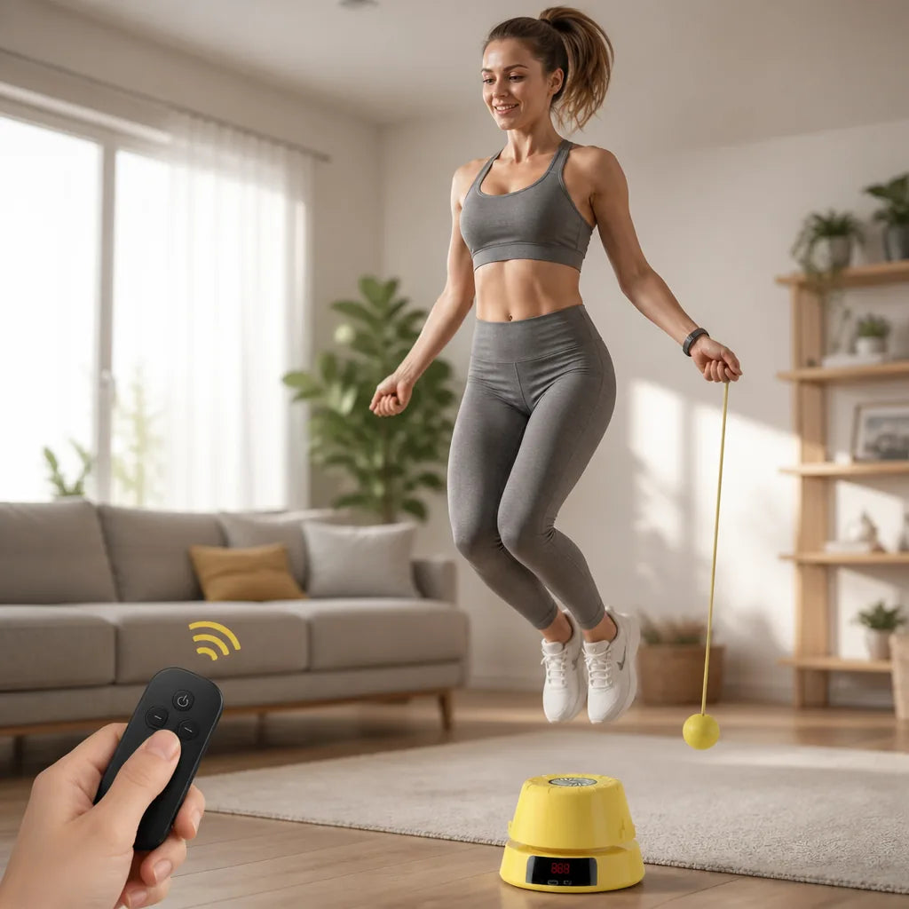Automatic Jump Rope Remote Control & 10-Speed Safety Stop