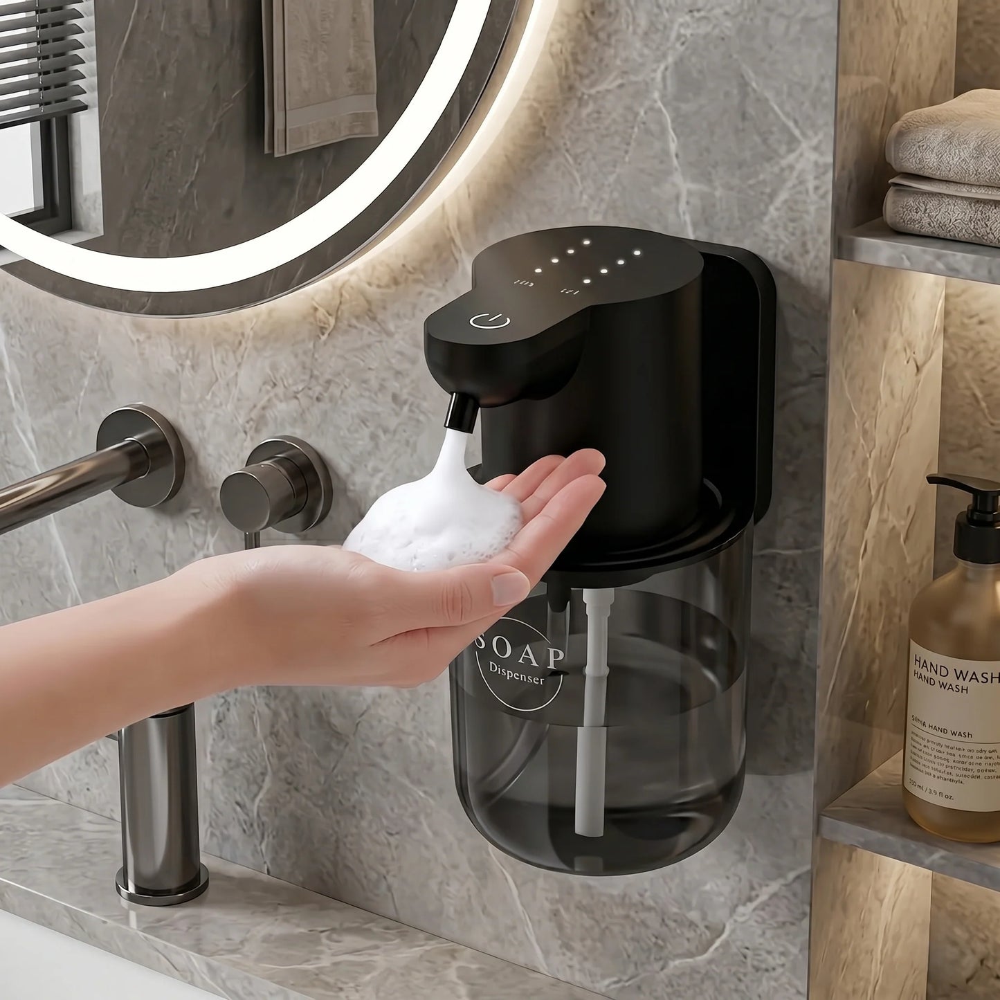 Automatic Soap Dispenser Touchless Rechargeable Foam & Droplet