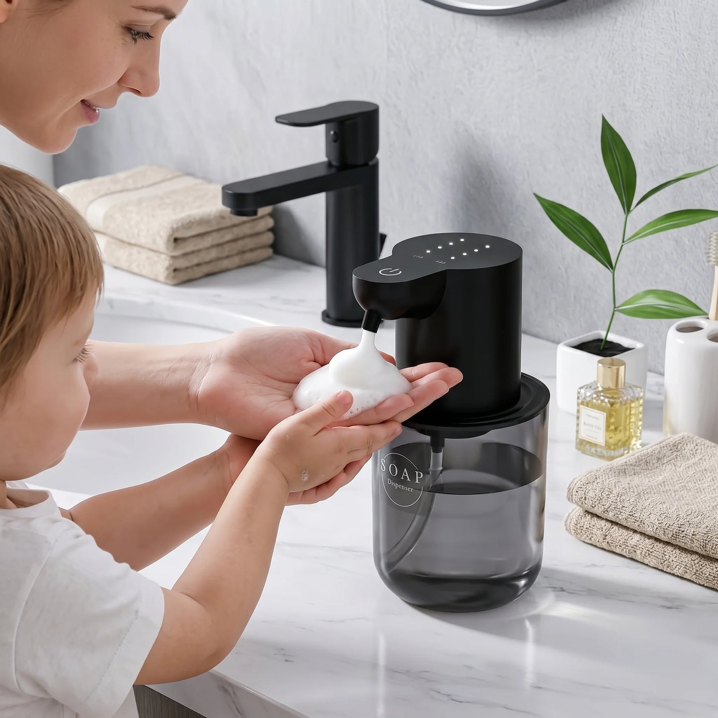 Automatic Soap Dispenser Touchless Rechargeable Foam & Droplet