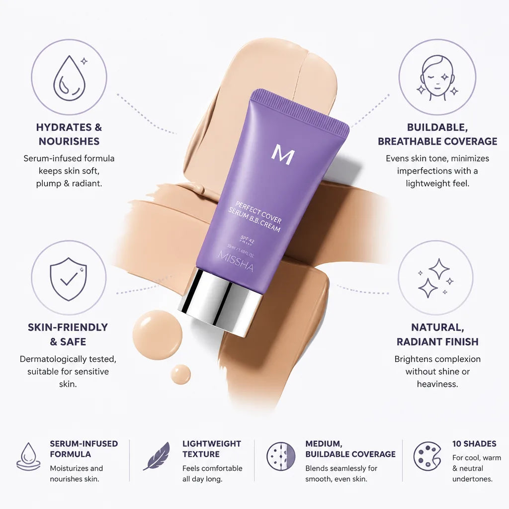 BB Cream Serum-Infused Hydrating Buildable Coverage