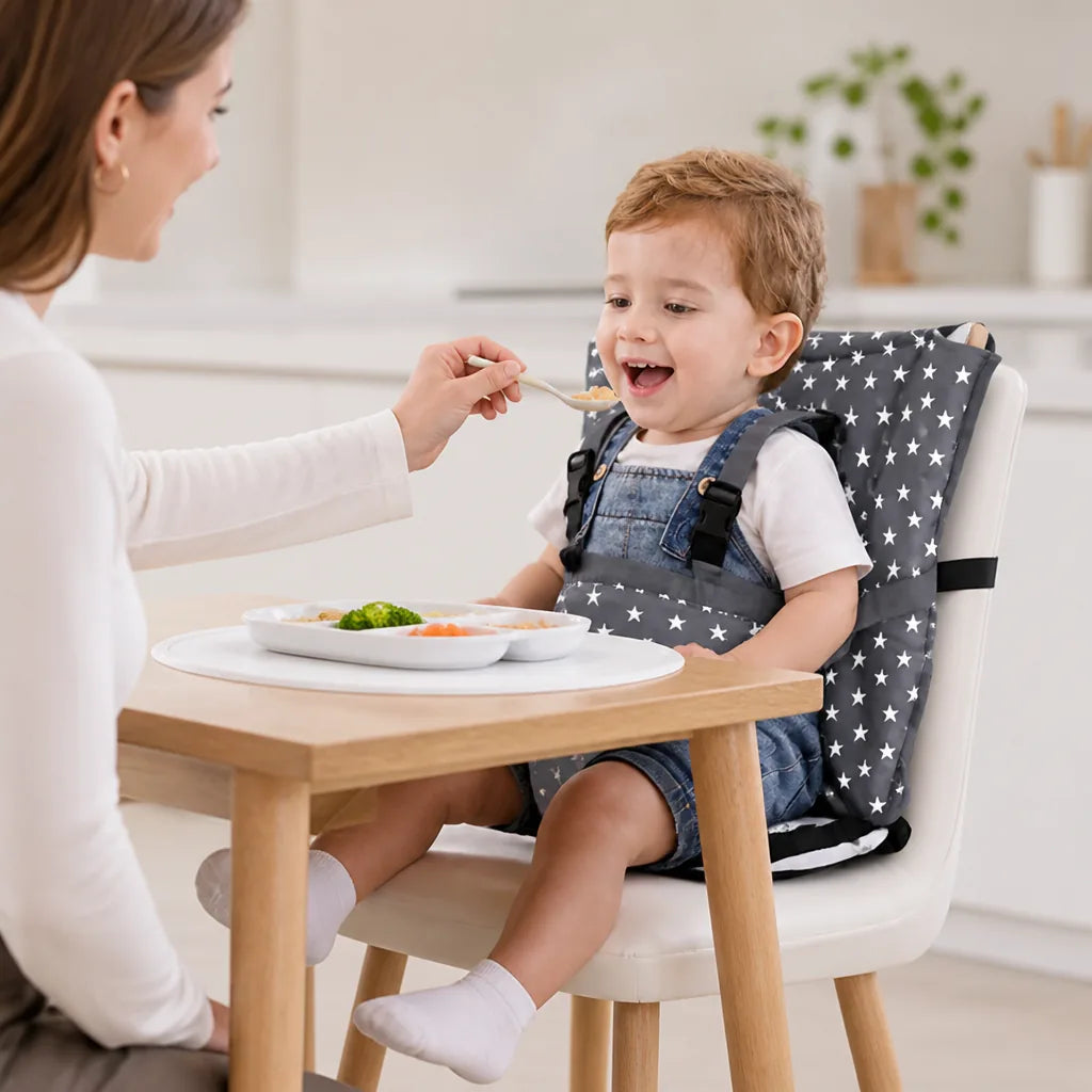 Baby Dining Chair Harness Secure Fastening Portable & Lightweight
