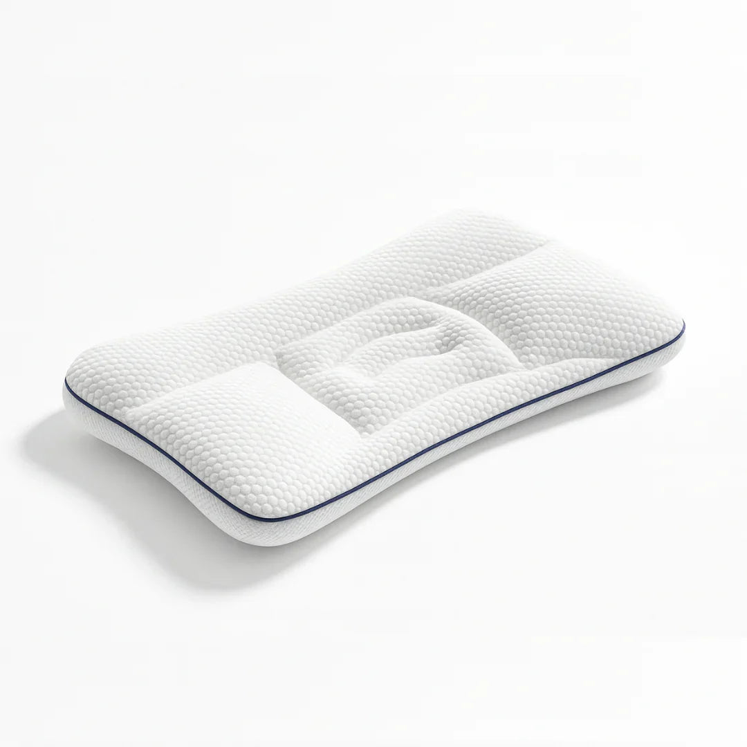 Baby Head Support Pillow Ergonomic Contour Breathable Cotton Cover