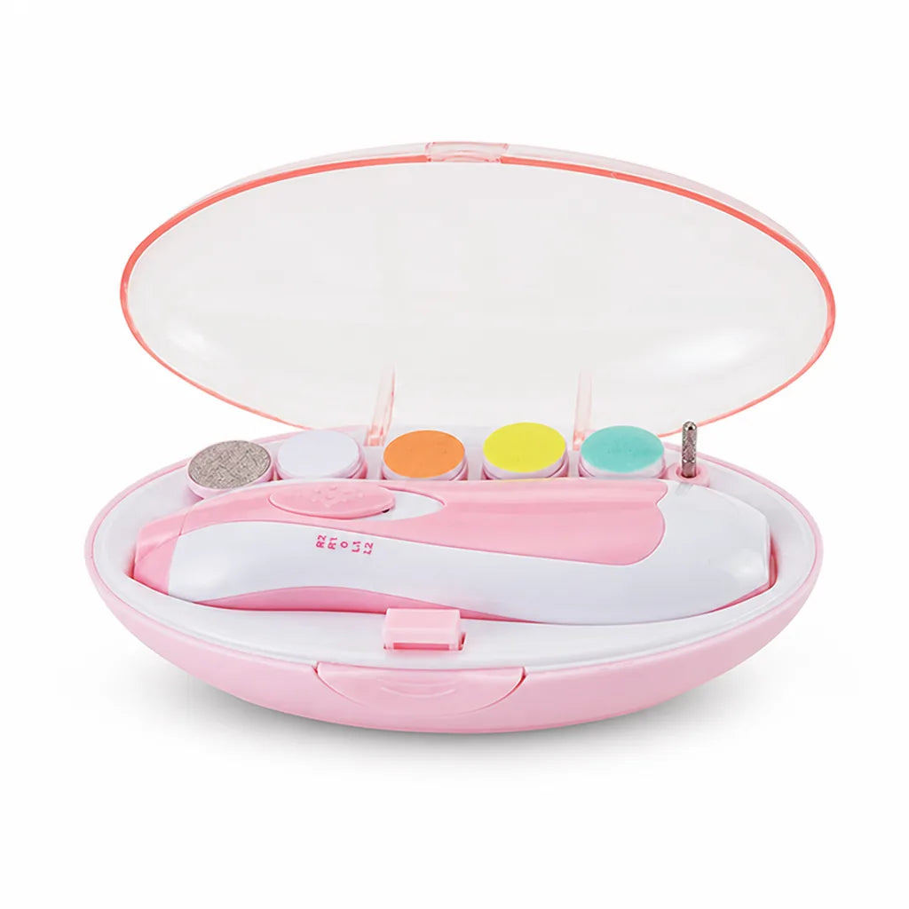 Baby Nail Trimmer Whisper-Quiet LED Light 6 In 1