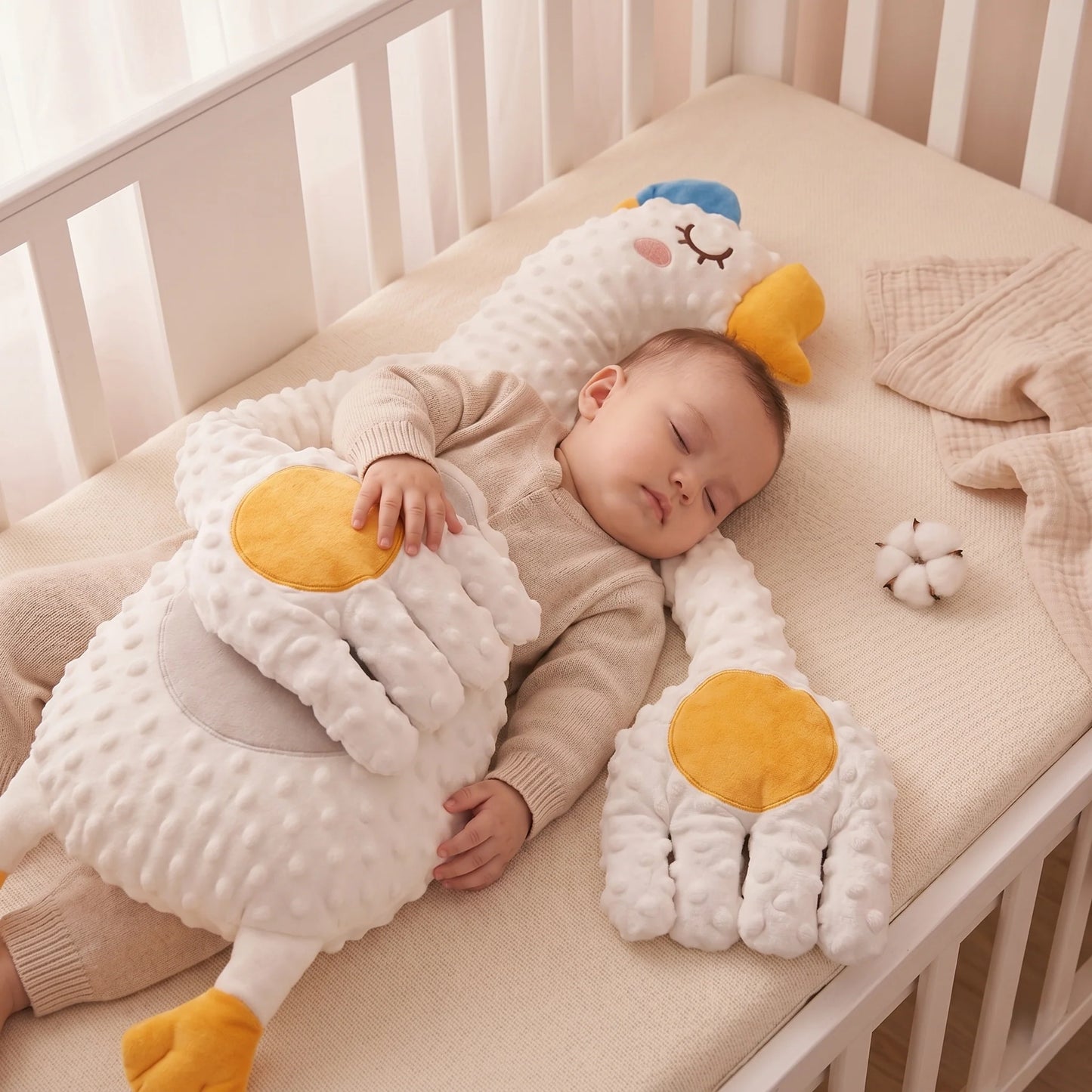Baby Support Pillow U-Shaped Plush Removable Cotton Cover