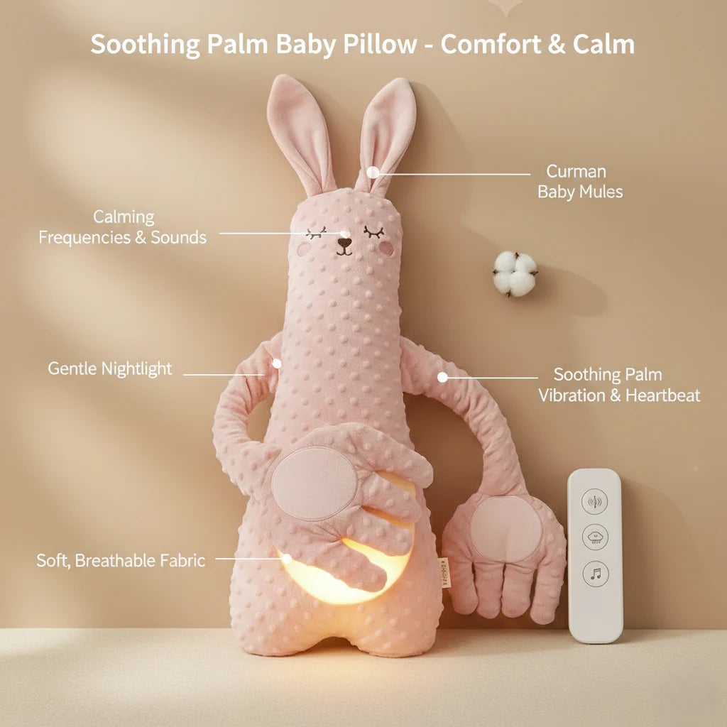 Baby Support Pillow U-Shaped Plush Removable Cotton Cover