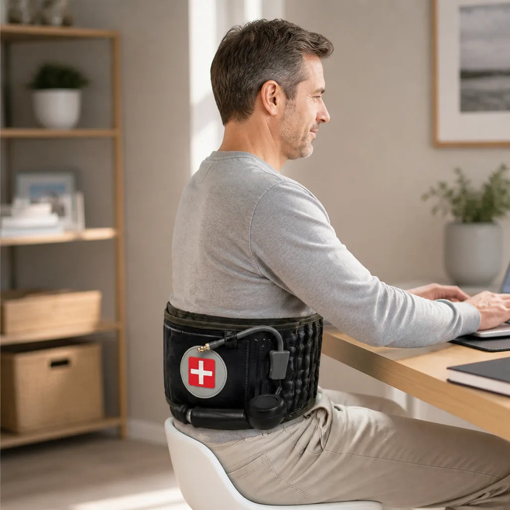 Back Decompression Belt Inflatable Traction & Adjustable Support