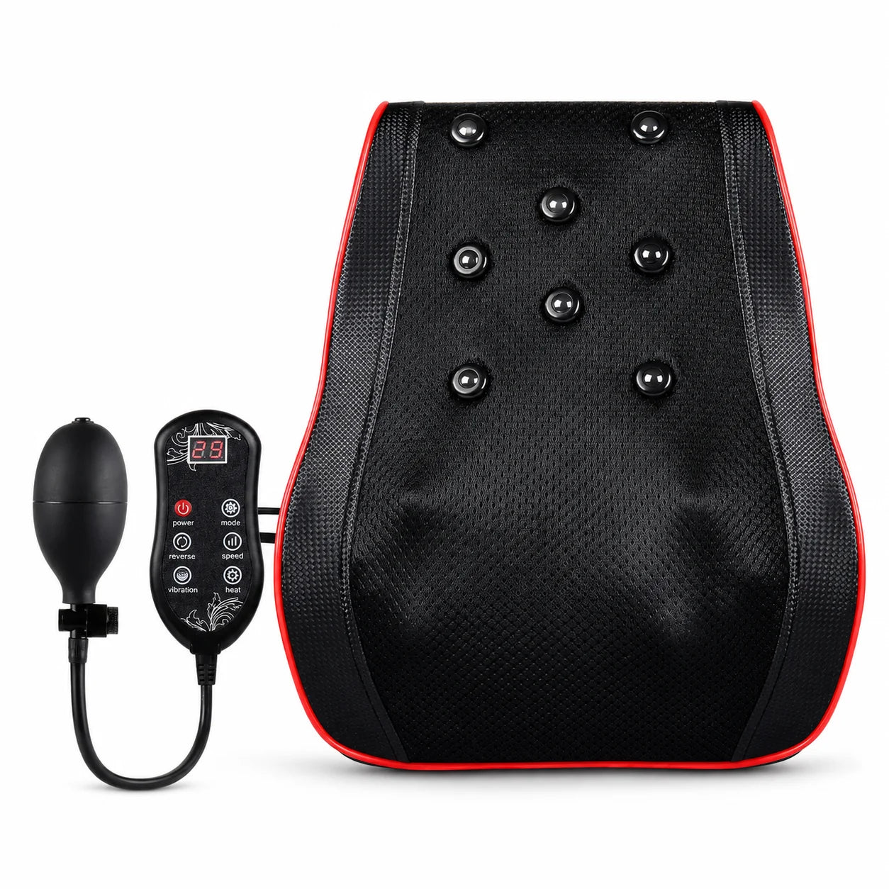 Back Massager Pillow Shiatsu 3D Kneading Heat & Vibration
