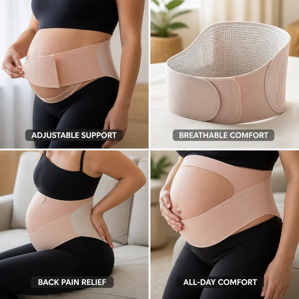 Back & Pelvic Support Belt Adjustable Breathable Comfort Fit