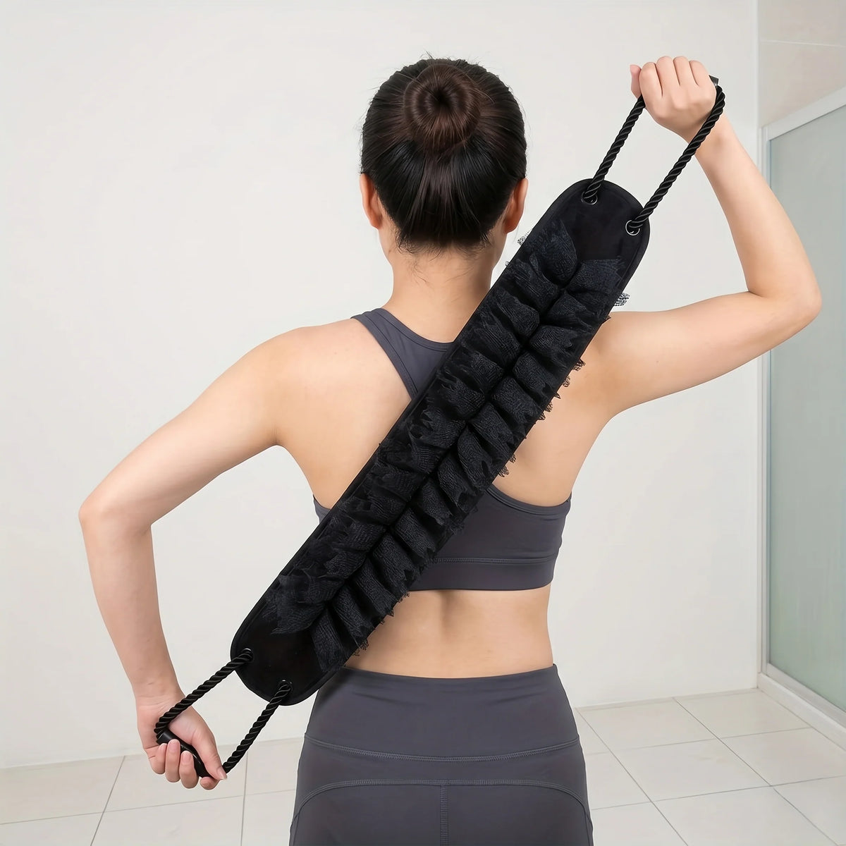 Back Scrubber Extra-Long Dual-Sided Silicone & Exfoliating Sponge