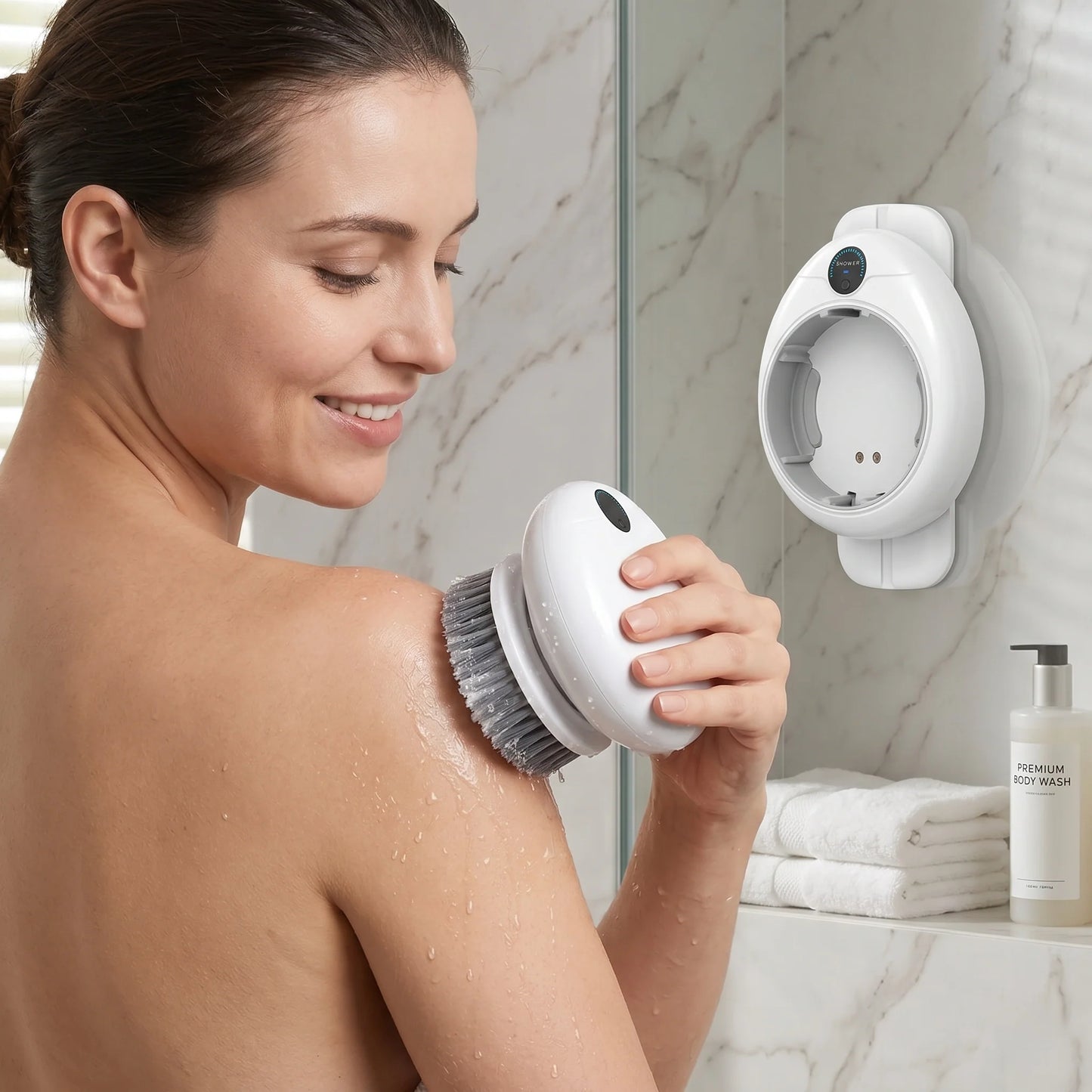 Back Scrubber Wall-Mounted Electric & Hands-Free