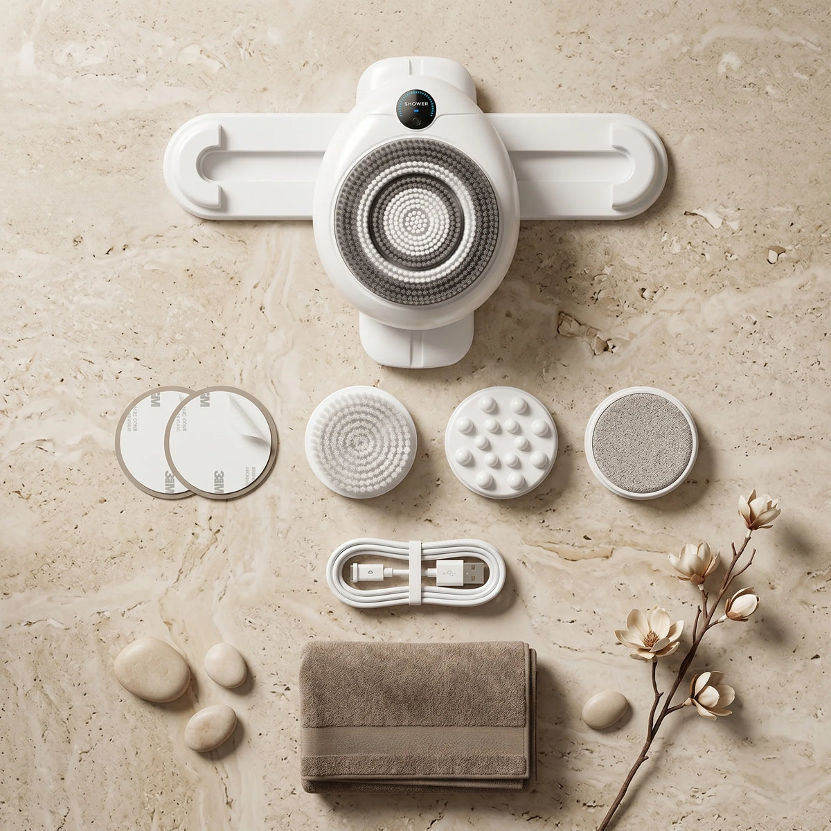 Back Scrubber Wall-Mounted Electric & Hands-Free