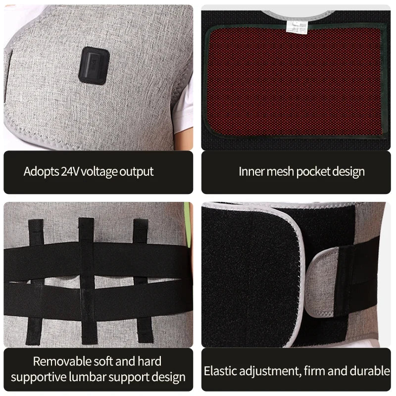 Back & Shoulder Wrap 3 Heat Levels Vibration Massage
