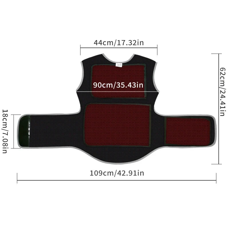 Back & Shoulder Wrap 3 Heat Levels Vibration Massage